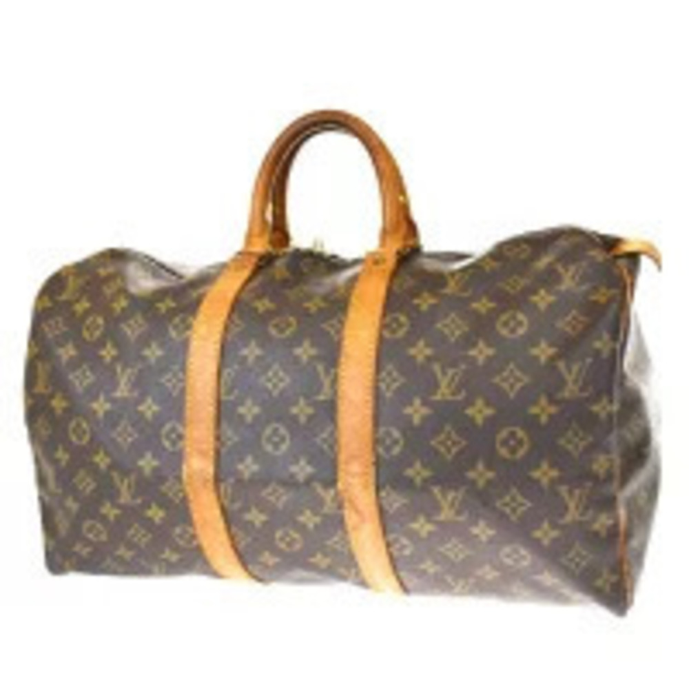 Louis Vuitton Keepall Boston Bag Handbag Travel Monogram Leather